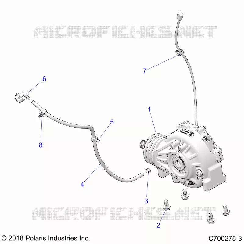 SYSTÃˆME DE TRANSMISSION, FRONT GEARCASE MOUNTING