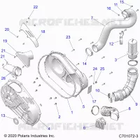 SYSTÃˆME DE TRANSMISSION, CLUTCH COVER AND DUCTING