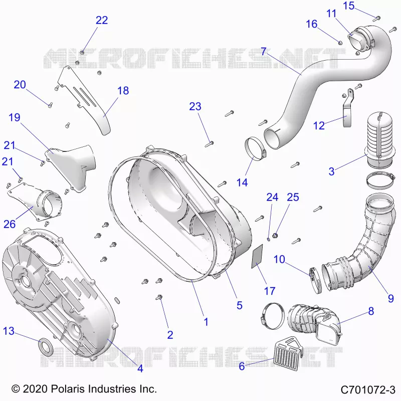 SYSTÃˆME DE TRANSMISSION, CLUTCH COVER AND DUCTING