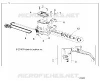 FREIN AVANT BRAKE LEVER AND MASTER CYLINDER
