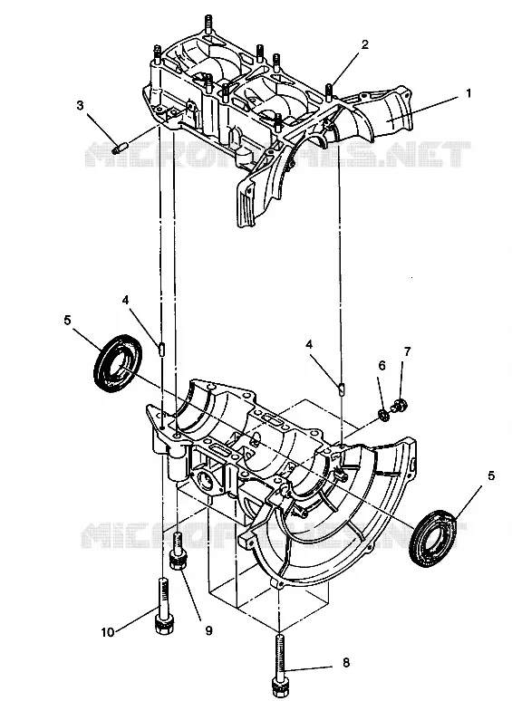 CARTERS MOTEUR ASSEMBLY LITE GT 0943133 (49250125010030)