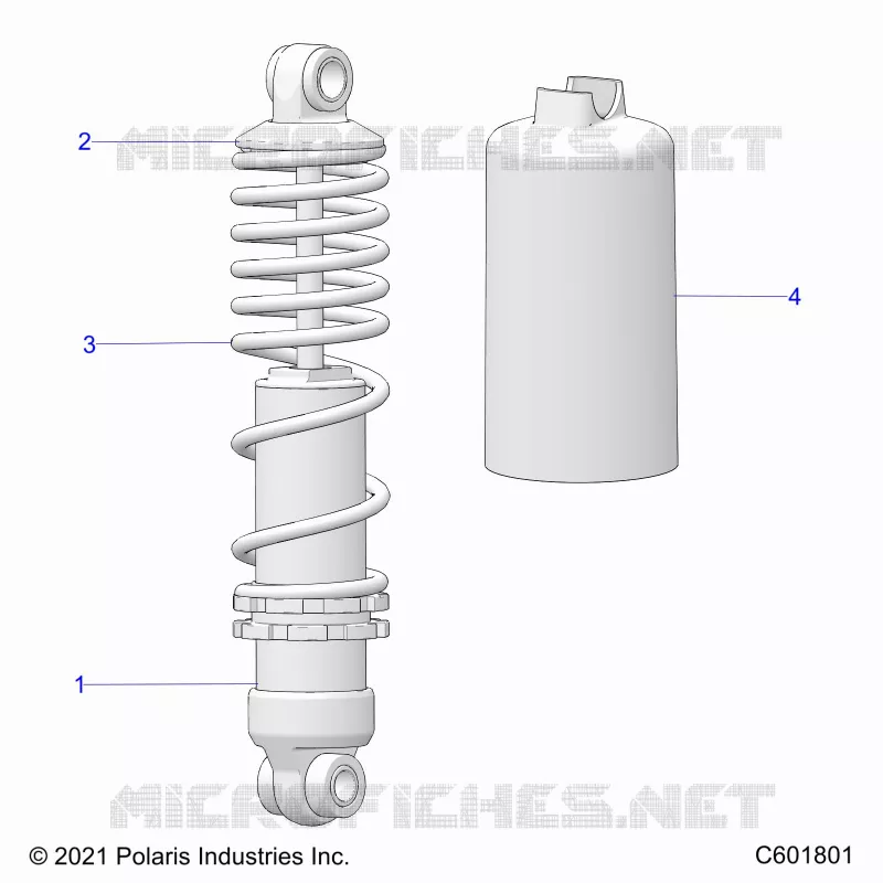 SUSPENSION, AMORTISSEUR AVANT TRACK