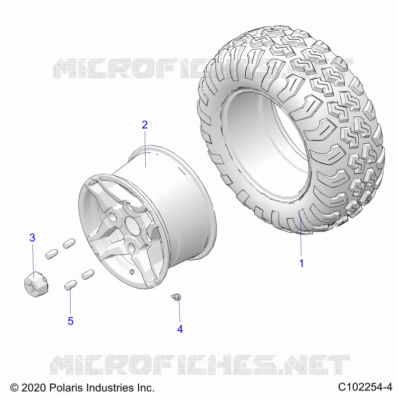 ROUES, REAR TIRE