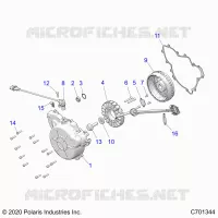 ENGINE, STATOR AND FLYROUE
