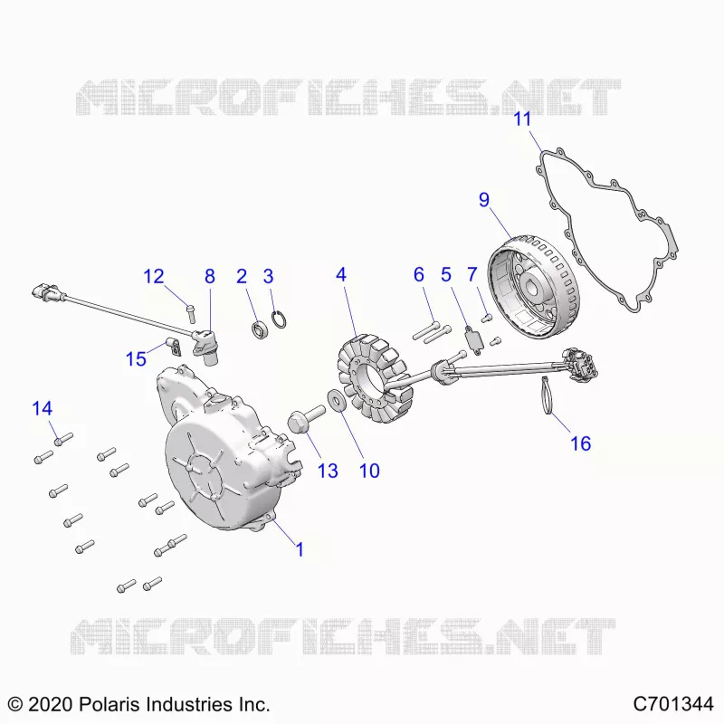 ENGINE, STATOR AND FLYROUE