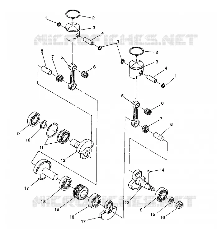 PISTON ET VILEBREQUIN LITE/0933433 AND  LITE DELUXE/0933431 (4922972297031A)