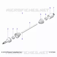 DRIVE TRAIN, ARBRE DE TRANSMISSION ARRIERE