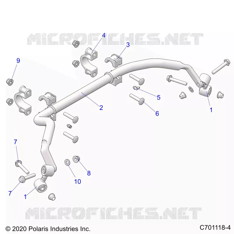 SUSPENSION, REAR BARRE STABILISATRICE