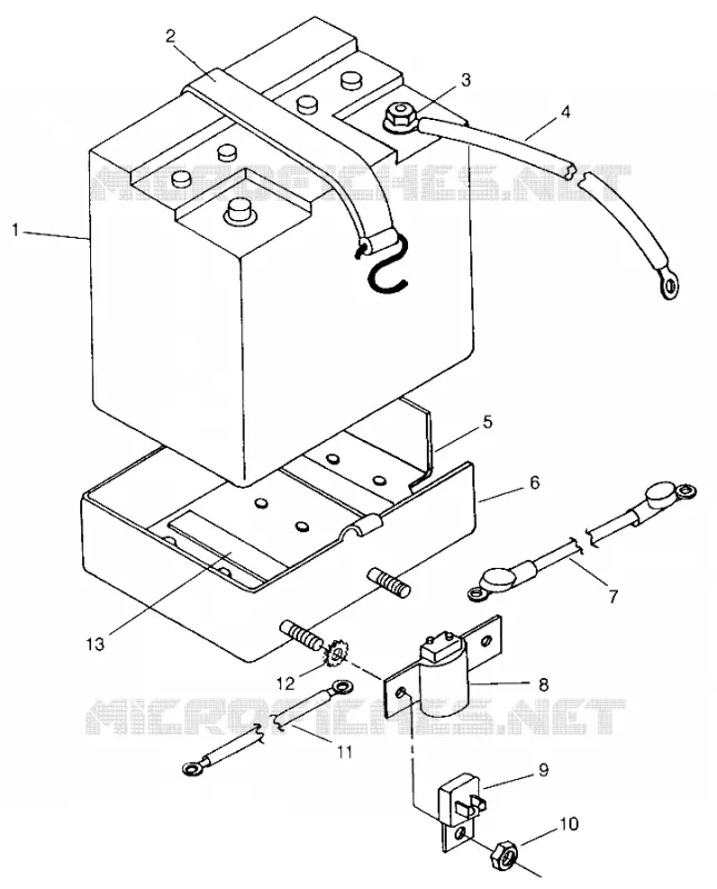 SUPPORT BATTERIE LITE DELUXE 0963431 (4931663166A014)