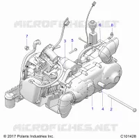 ENGINE, ENGINE AND SUPPORT TRANSMISSION