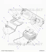 PLANCHER, REAR CLOSEOFFS