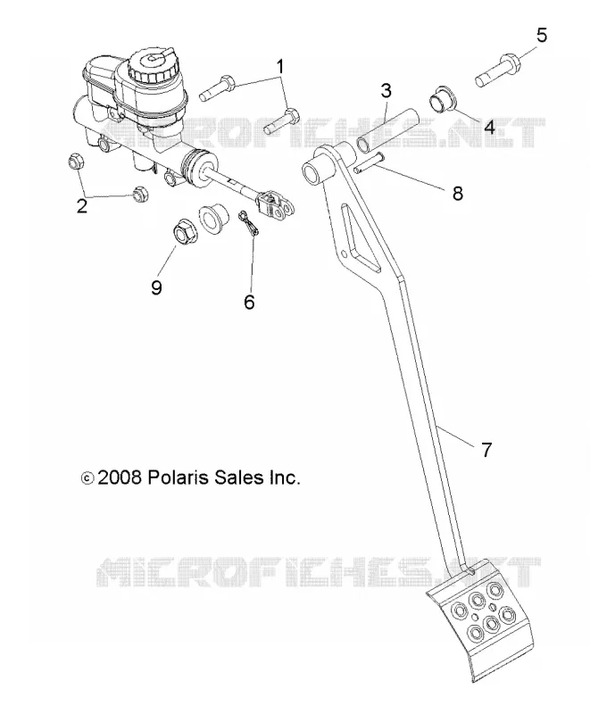 FREINS, PEDAL and MAITRE CYLINDRE MOUNTING