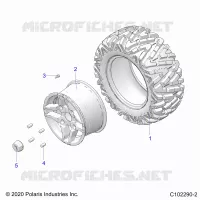 ROUES, REAR TIRE