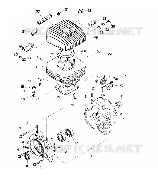 CRANKCASE AND CYLINDRE (4913491349031A)
