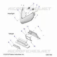 ELECTRICITE, HEADLIGHT AND TAILLIGHT