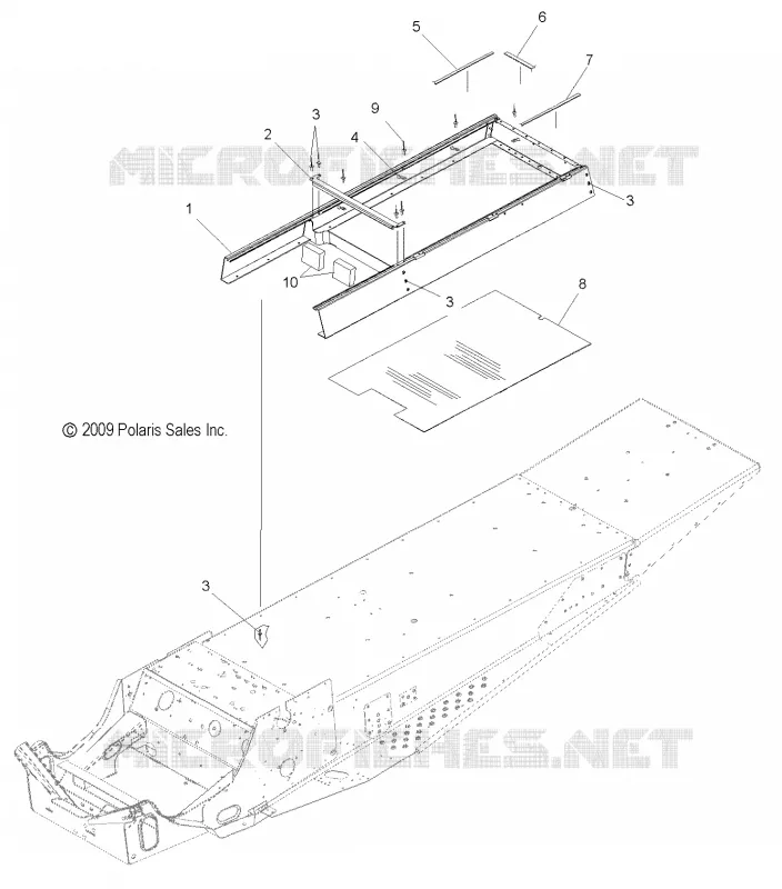 CHASSIS, SIEGE RISER