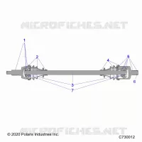 SYSTÃˆME DE TRANSMISSION, FRONT HALF SHAFT