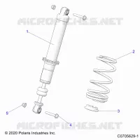 SUSPENSION, AMORTISSEUR AVANT