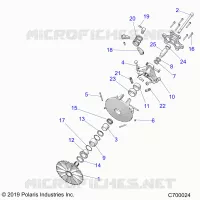 SYSTEME DE TRANSMISSION, PRIMARY CLUTCH