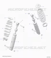 SUSPENSION ARRIERE SHOCK AND MOUNTING
