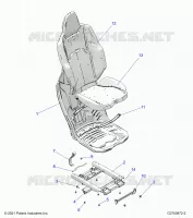 SIEGE ASM. REAR