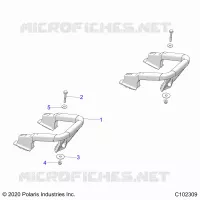 CARROSSERIE ARRIERE RACK, HANDGRIPS