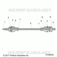 SYSTEME DE TRANSMISSION, FRONT HALF SHAFT
