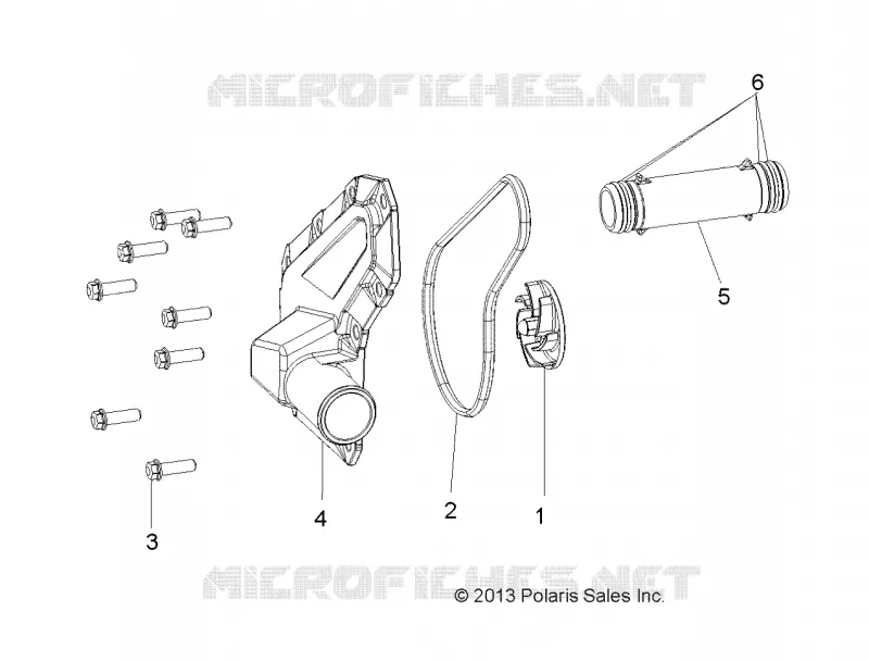 MOTEUR, WATERPUMP IMPELLER AND COVER