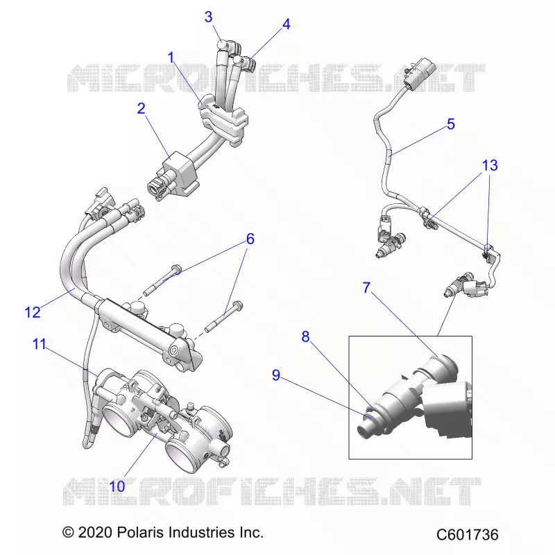 SYSTÃˆME D'ALIMENTATION, RAIL, LINES AND THROTTLE BODY