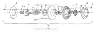 EMBRAYAGE DE TRANSMISSION 600 XC 0971776 AND EUROPEAN 600 XC E971776 (4937933793B014)
