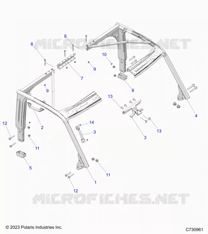 CHASSIS, CAB CADRE
