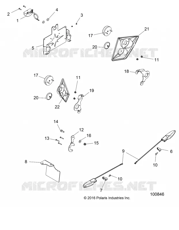 ELECTRICITE, TURN SIGNALS AND LICENSE PLATE