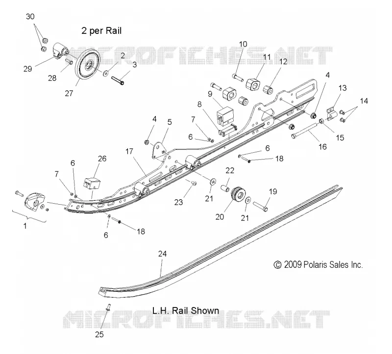 SUSPENSION, FIXATION RAIL