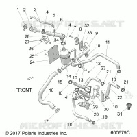 ENGINE, REFROIDISSEMENT SYSTEM, BOTTLE/HOSES 
