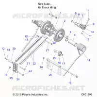 SUSPENSION, BRAS DE SUSPENSION ARRIERE