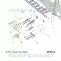 CHASSIS, FOOTREST-RH