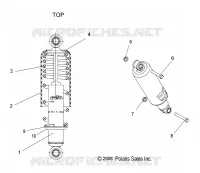 SUSPENSION, AMORTISSEUR AVANT TRACK