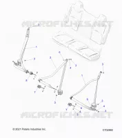 SIEGE BELT MOUNTING, REAR