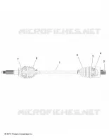 DRIVE TRAIN, ARBRE DE TRANSMISSION ARRIERE