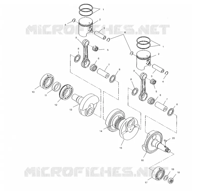 PISTON ET VILEBREQUIN