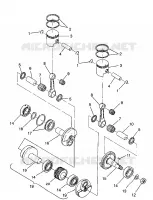 PISTON ET VILEBREQUIN SPORT 0980443 AND SPORT TOURING 0980243 (4942054205C008)