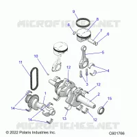 ENGINE, BALANCE SHAFT, VILEBREQUIN/PISTON