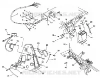 ELECTRICITE/FEU ARRIERE ASSEMBLY 6X6 350L S938739 (4924362436041A)