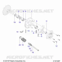 SYSTEME DE TRANSMISSION, PRIMARY CLUTCH