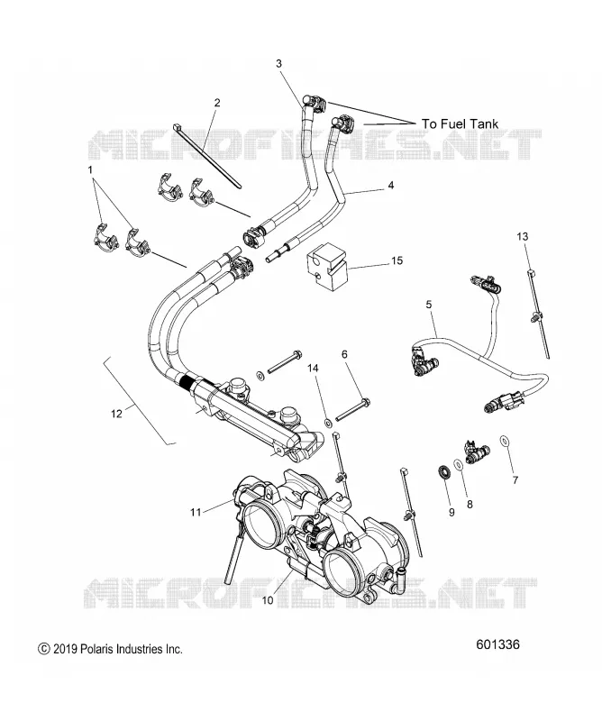 SYSTÃˆME D'ALIMENTATION, RAIL, LINES AND THROTTLE BODY