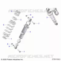 SUSPENSION, REAR SUPPORT AMORTISSEUR 
