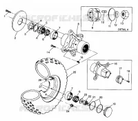 ROUE AVANT Magnum 6X6 W968744 and Magnum 6X6 Swedish S968744 (4936073607B008)