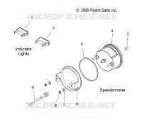 COMPTEUR DE VITESSE and INDICATOR LIGHTS