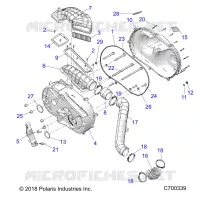 DRIVE TRAIN, COUVERCLE D'EMBRAYAGE AND DUCTING