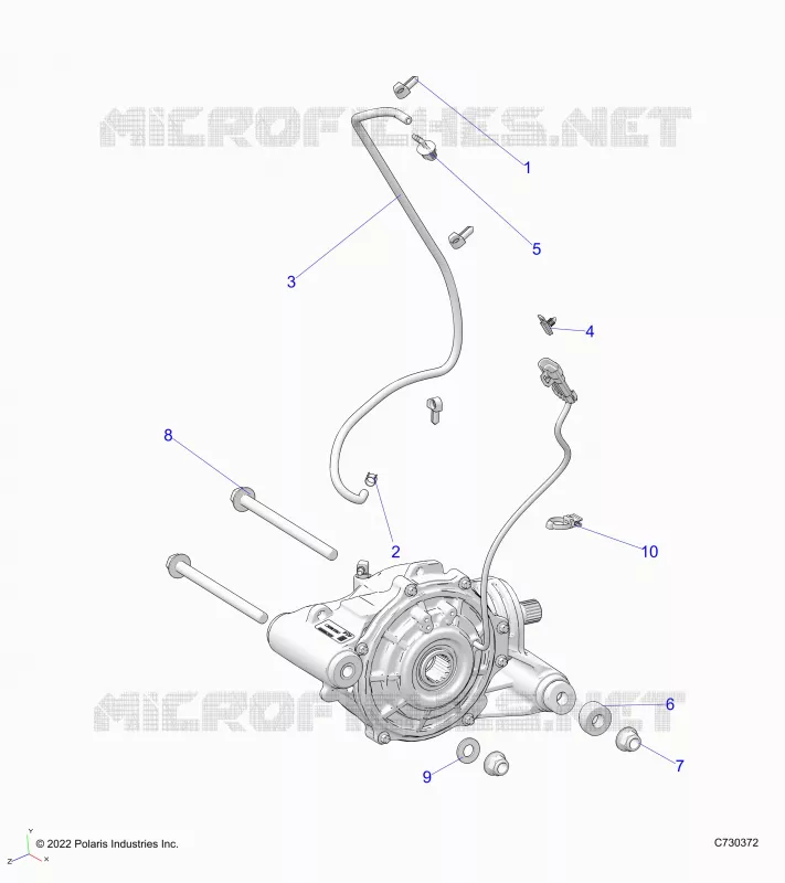 SYSTÃˆME DE TRANSMISSION, FRONT GEARCASE MOUNTING